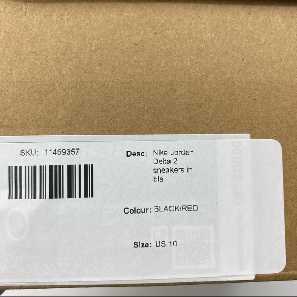 Nike | Women’s Jordan Delta 2 Sneakers in Black Gym Red Sail Chile Red | 10 New - Picture 4 of 16